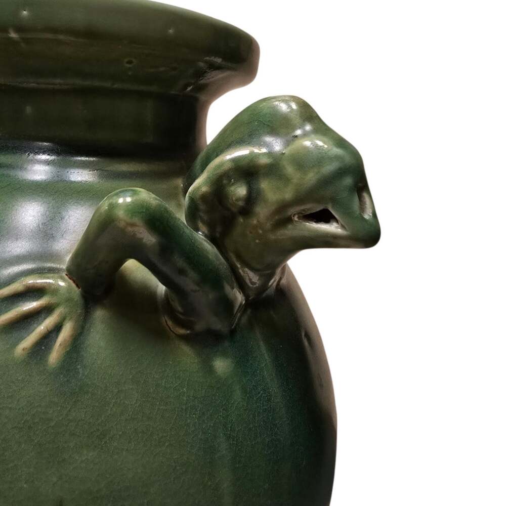 Alien Xenomorph Chestburster Ceramic Pottery Heavy Pitcher Green Glaze